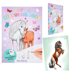 Depesche Miss Melody Durchpausbuch: Pferde-Mal- und -Durchpaussbuch für Kinder ab 5 mit Stute- und Fohlenmotiven.