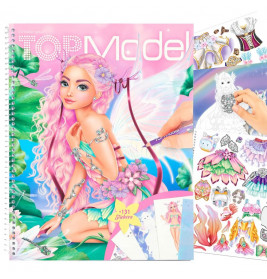 Create your TOP Model - Malbuch mit Stickern Fantasy