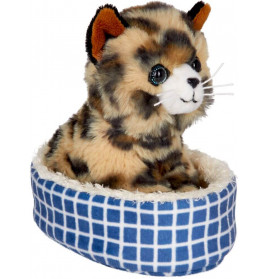 Katze Cleo im Korb - Lustige Tierparade