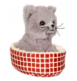 Katze Nala im Korb - Lustige Tierparade