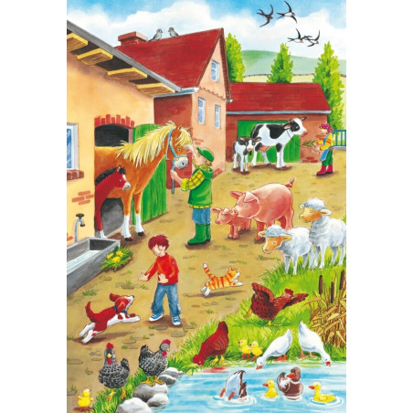 Schmidt Spiele Kinderpuzzle Auf dem Bauernhof, 3x24 Teile Schmidt Spiele Kinderpuzzle Auf dem Bauernhof, 3x24 Teile