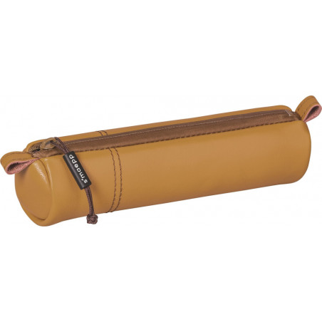 Schlampermäppchen braun S Naturlede