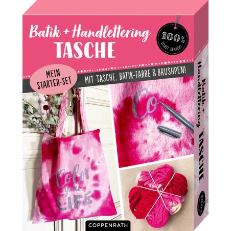 Mein Batik+Handlettering Starter-Set - Tasche (100% s.g.)