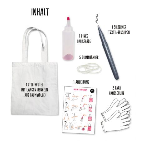 Mein Batik+Handlettering Starter-Set - Tasche (100% s.g.)