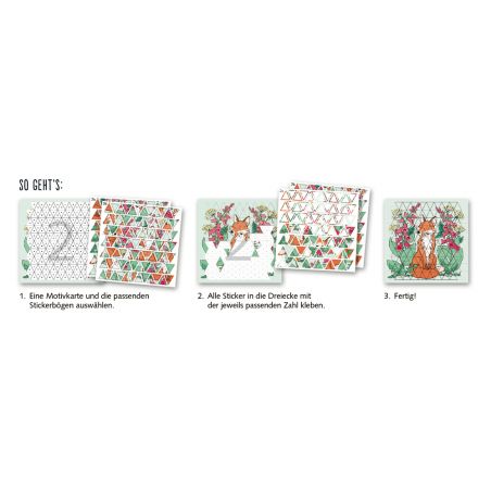 Stickern nach Zahlen - Tiere (100% selbst gemacht) Stickern nach Zahlen - Tiere (100% selbst gemacht)