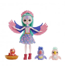 Mattel HKN15 Enchantimals Filia Finch Familie