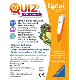tiptoi Quiz Dinosaurier, Quizspiel für Kinder ab 6 Jahren, für 1-4 Spieler