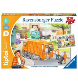 Puzzle für kleine Entdecker: Müllabfuhr, Kinderpuzzle ab 3 Jahren,