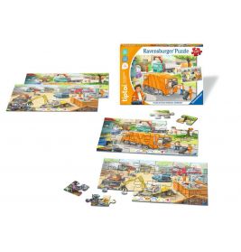 Puzzle für kleine Entdecker: Müllabfuhr, Kinderpuzzle ab 3 Jahren,