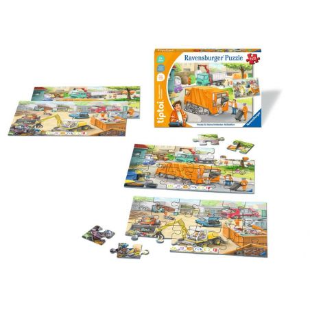 Puzzle für kleine Entdecker: Müllabfuhr, Kinderpuzzle ab 3 Jahren, Puzzle für kleine Entdecker: Müllabfuhr, Kinderpuzzle ab 3 Jahren,
