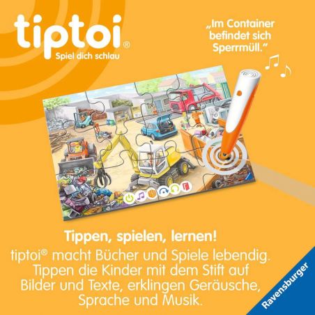 Puzzle für kleine Entdecker: Müllabfuhr, Kinderpuzzle ab 3 Jahren, Puzzle für kleine Entdecker: Müllabfuhr, Kinderpuzzle ab 3 Jahren,