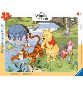 Ravensburger Rahmenpuzzle Winnie Puuh, 47 Teile, ab 3 Jahren, Motiv: Natur entdecken (Art.-Nr. 4005556056712).
