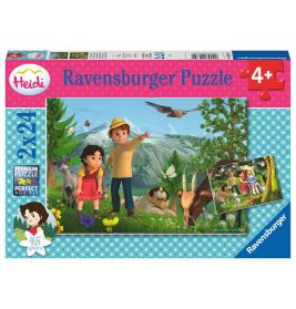 Kinderpuzzle 05672 - Heidi's Abenteuer - 2x24 Teile Heidi Puzzle für Kinder ab 4 Jahren