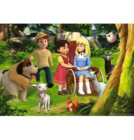Kinderpuzzle 05672 - Heidi's Abenteuer - 2x24 Teile Heidi Puzzle für Kinder ab 4 Jahren