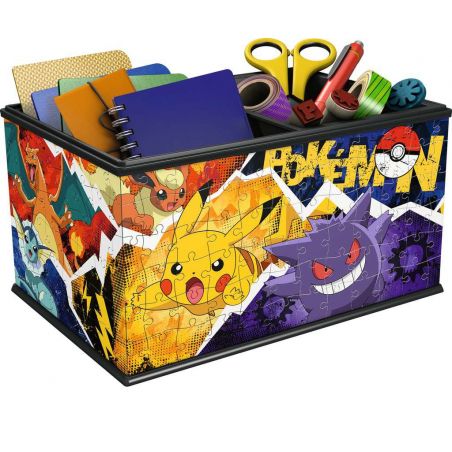 3D Puzzle Aufbewahrungsbox Pokémon - 216 Teile - Praktischer Organizer für Poké