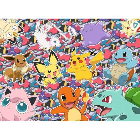 Kinderpuzzle 13338 - Bereit zu kämpfen! - 100 Teile XXL Pokémon Puzzle für Kinder ab 6