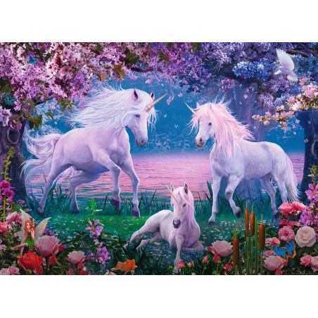 Ravensburger Kinderpuzzle - 13347 Bezaubernde Einhörner - 100 Teile Puzzle für Kinder ab 6 Jahren