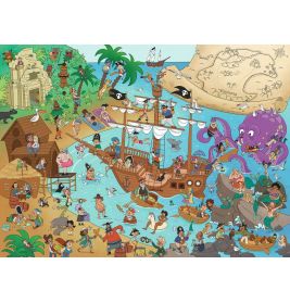 Kinderpuzzle - 13349 Die Piratenbucht - 150 Teile Puzzle für Kinder ab 7 Jahren