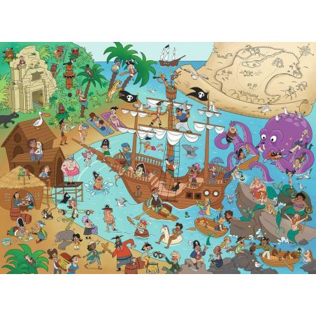 Kinderpuzzle - 13349 Die Piratenbucht - 150 Teile Puzzle für Kinder ab 7 Jahren