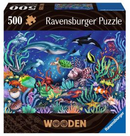 Puzzle Unten im Meer - 500 Teile Holzpuzzle für Kinder und Erwachsene ab 14 Jah