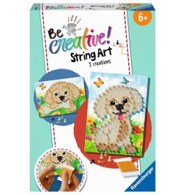 String Art Dogs – Kreative Fadenbilder mit süßen Welpen, für Kinder ab 6 Jahren