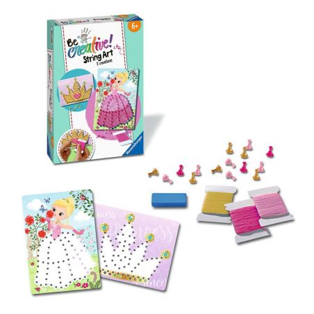 String Art Princess – Kreative Fadenbilder mit romantischer Prinzessin und Krone