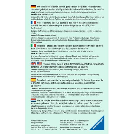 Be Creative Freundschaftsbändchen, DIY für Kinder ab 8 Jahren Be Creative Freundschaftsbändchen, DIY für Kinder ab 8 Jahren