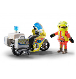 PLAYMOBIL 71205 Notarzt-Motorrad mit Blinklicht