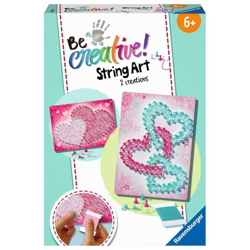 String Art Hearts – Kreative Fadenbilder mit liebevollen Herzen, für Kinder ab 6 String Art Hearts – Kreative Fadenbilder mit liebevollen Herzen, für Kinder ab 6