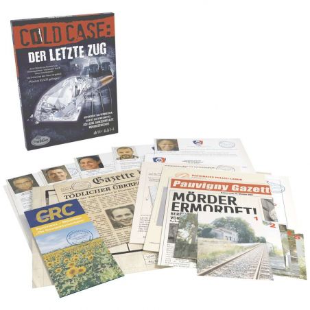 ThinkFun - Cold Case: Der letzte Zug. Der Krimi im eigenen Heim. Was ist passiert? Ein Rätsel-Spiel ThinkFun - Cold Case: Der letzte Zug. Der Krimi im eigenen Heim. Was ist passiert? Ein Rätsel-Spiel