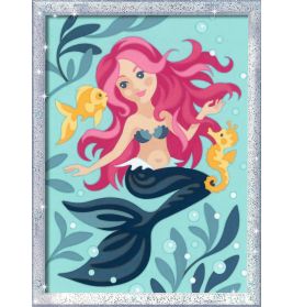 Malen nach Zahlen Hübsche Meerjungfrau - Kinder ab 9 Jahren
