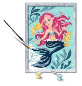 Malen nach Zahlen Hübsche Meerjungfrau - Kinder ab 9 Jahren