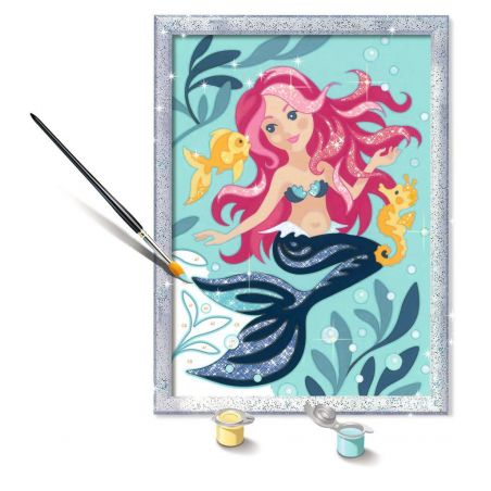 Malen nach Zahlen Hübsche Meerjungfrau - Kinder ab 9 Jahren