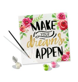 Malen nach Zahlen Make your dreams happen ab 12 Jahren