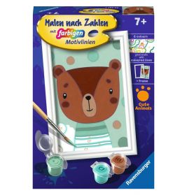 Malen nach Zahlen Knuffiger Bär – Kinder ab 7 Jahren