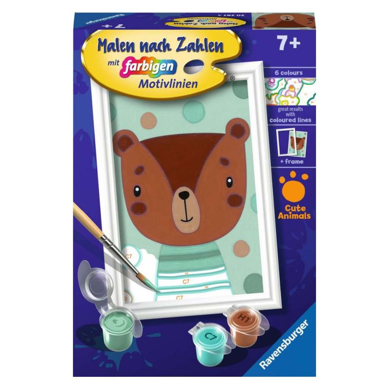 Malen nach Zahlen Knuffiger Bär – Kinder ab 7 Jahren Malen nach Zahlen Knuffiger Bär – Kinder ab 7 Jahren