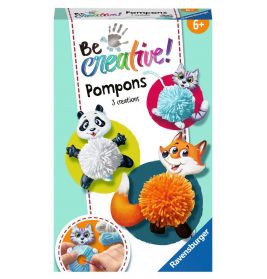 Be Creative Pompon-Tiere, DIY für Kinder ab 6 Jahren
