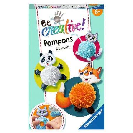 Be Creative Pompon-Tiere, DIY für Kinder ab 6 Jahren Be Creative Pompon-Tiere, DIY für Kinder ab 6 Jahren
