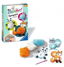 Be Creative Pompon-Tiere, DIY für Kinder ab 6 Jahren
