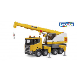 bruder 03571 Scania Super 560R Liebherr Kran-LKW mit L+S Modul