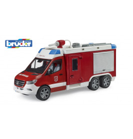 bruder 02680 MB Sprinter Feuerwehrrüstwagen mit Light + Sound Modul