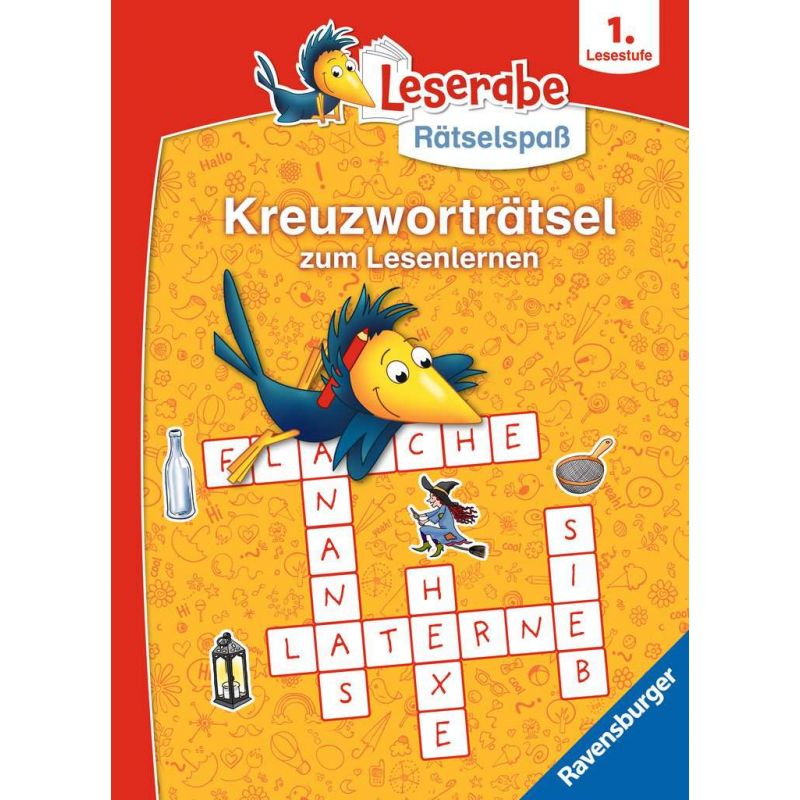 Ravensburger Leserabe Rätselspaß - Kreuzworträtsel zum Lesenlernen - 1. Lesestufe für Leseanfänger