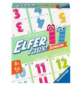 20947 Elfer Raus! Junior - Kartenspiel 2 - 6 Spieler, Spiel ab 5 Jahren für Kinder un