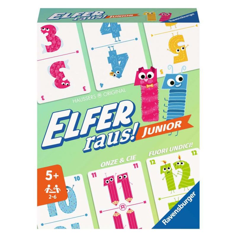 20947 Elfer Raus! Junior - Kartenspiel 2 - 6 Spieler, Spiel ab 5 Jahren für Kinder un 20947 Elfer Raus! Junior - Kartenspiel 2 - 6 Spieler, Spiel ab 5 Jahren für Kinder un