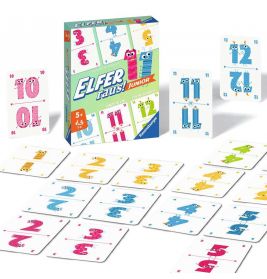 20947 Elfer Raus! Junior - Kartenspiel 2 - 6 Spieler, Spiel ab 5 Jahren für Kinder un
