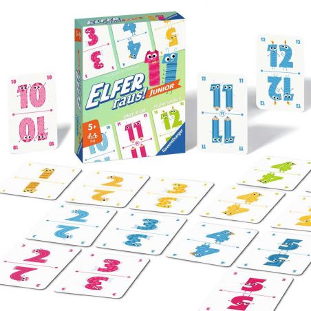 20947 Elfer Raus! Junior - Kartenspiel 2 - 6 Spieler, Spiel ab 5 Jahren für Kinder un 20947 Elfer Raus! Junior - Kartenspiel 2 - 6 Spieler, Spiel ab 5 Jahren für Kinder un