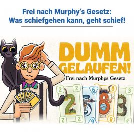 Dumm Gelaufen! Kartenspiel für 2-6 Personen, Mit Mac und schwarzer Katze Murphy