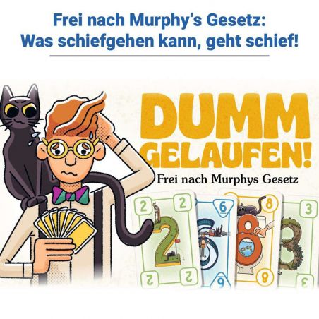 Dumm Gelaufen! Kartenspiel für 2-6 Personen, Mit Mac und schwarzer Katze Murphy Dumm Gelaufen! Kartenspiel für 2-6 Personen, Mit Mac und schwarzer Katze Murphy