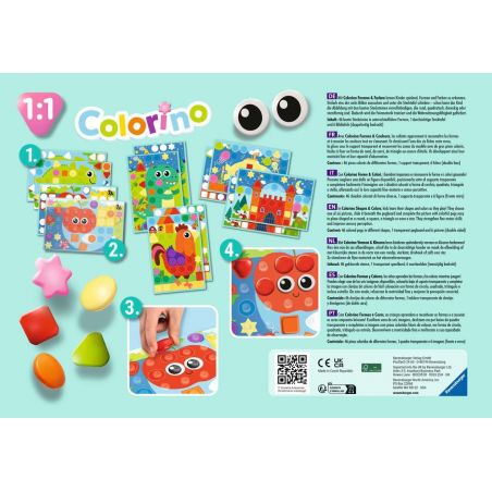 Mein Formen-Colorino, Kinderspiel zum Farbenlernen, Formenlernen, Steckspiel, Spi