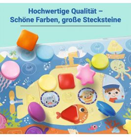 Mein Formen-Colorino, Kinderspiel zum Farbenlernen, Formenlernen, Steckspiel, Spi